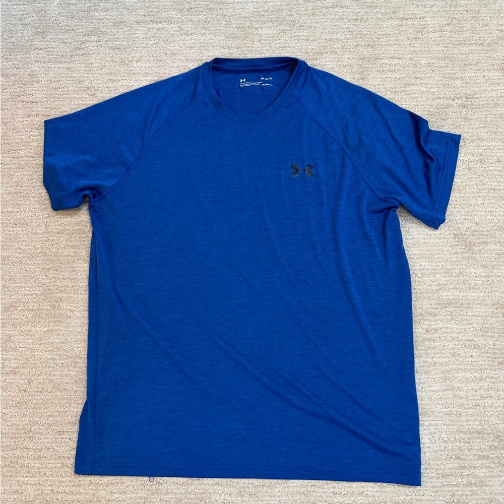 UNDER ARMOUR Athletic Shirt Blue M